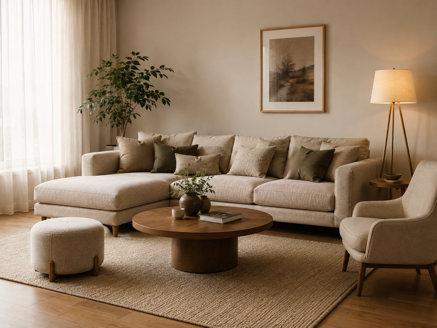Elegant living room interior