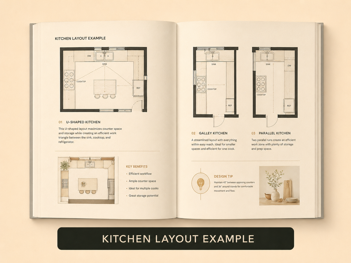 Open book spread example