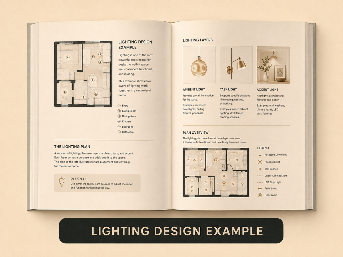 Open book spread example
